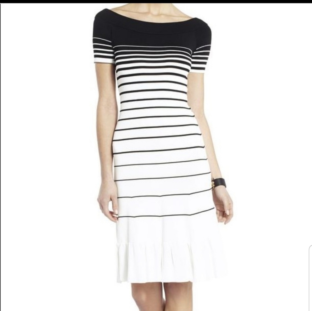NEW - BCBG "Agnese" Gradient Stripe Dress